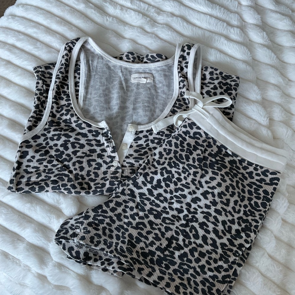 Leopard Print Lounge Set
